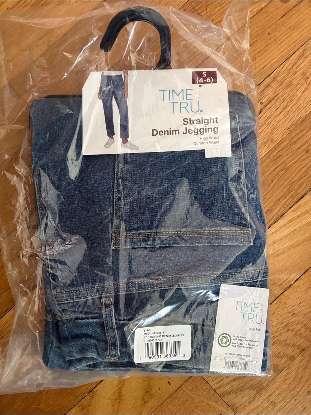 5/$30 Bundle Time and Tru Straight Light Blue Denim Jeggings NWT SMALL (4-6) - Picture 12 of 14